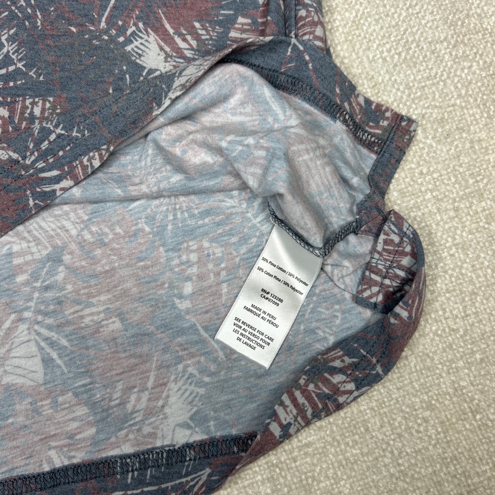 Travis Mathew Soft Polo Shirt Mens Large Floral Golf All Over Print Pima Blend - Picture 6 of 9